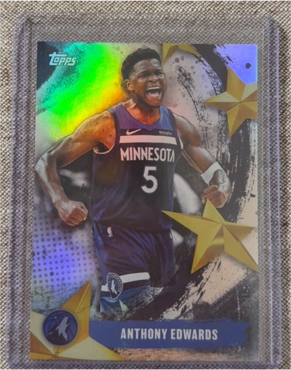 2025-26 Topps Stars of the NBA #SA-7 Anthony Edwards — front