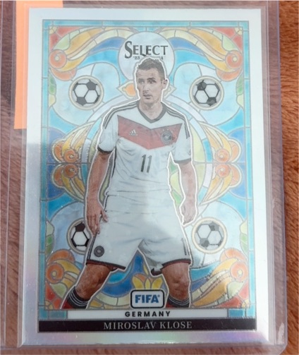 2023-24 Panini Select FIFA Stained Glass #12 Miroslav Klose — front
