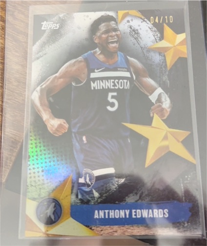 2025-26 Topps Stars of the NBA #SA-7 Anthony Edwards — front
