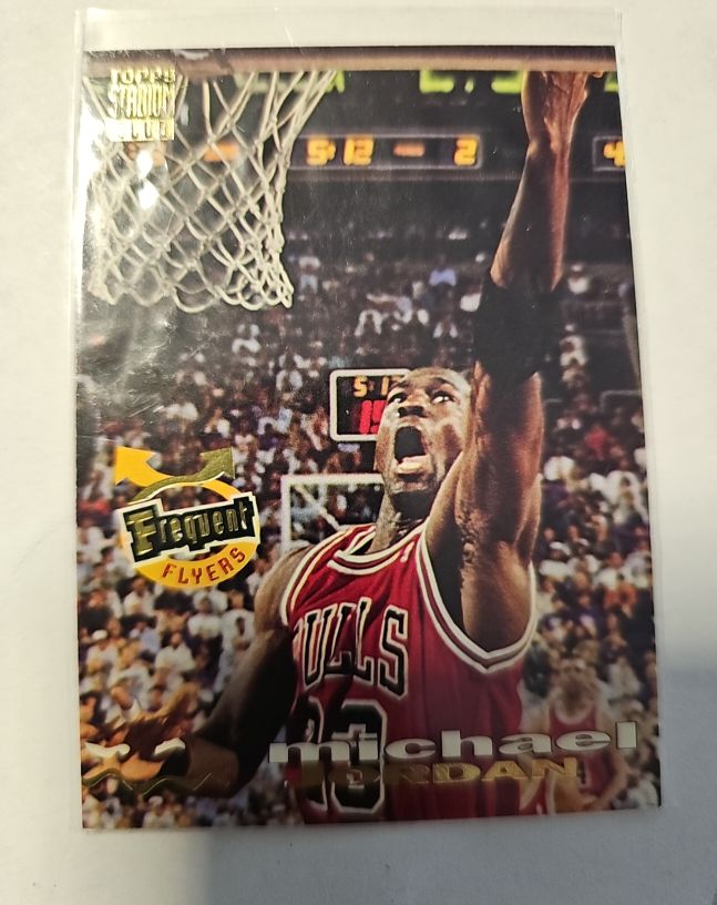 1993-94 Topps Stadium Club #181 Michael Jordan Frequent Flyers — front