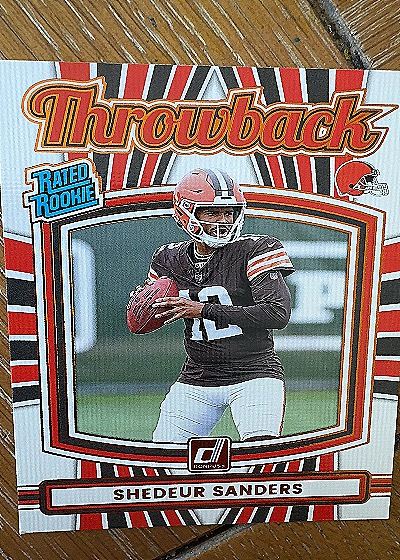 2025 Panini Donruss Throwback #2 Shedeur Sanders — front