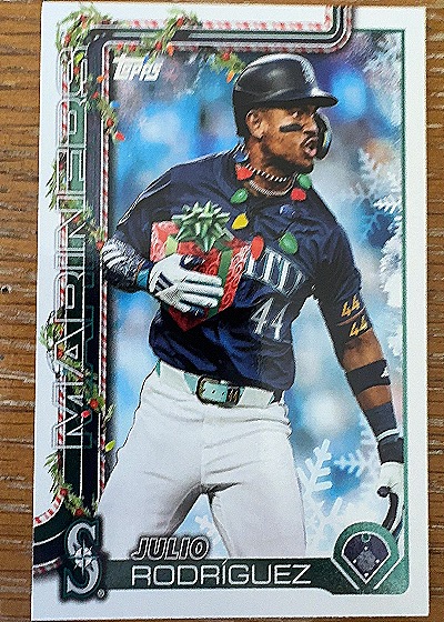 2025 Topps Holiday #H186 Julio Rodriguez — front
