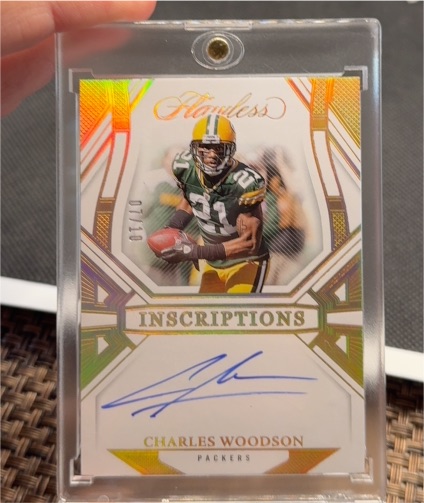 2023 Panini Flawless Inscriptions #01 Charles Woodson — front