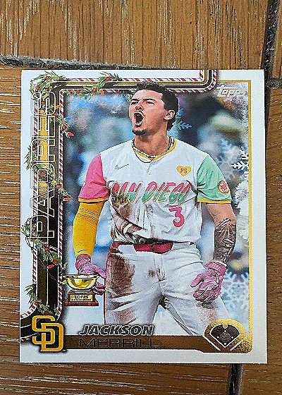 2025 Topps Holiday #H30 Jackson Merrill — front