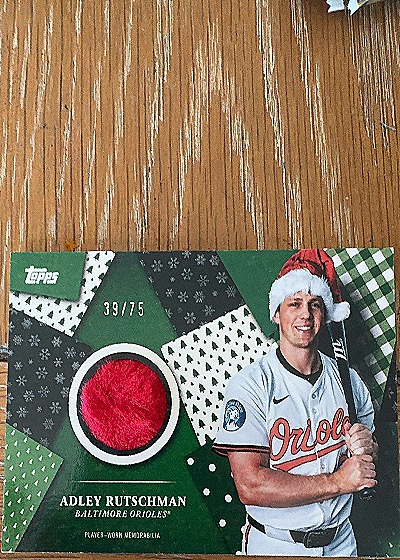 2025 Topps Holiday #39/75 Adley Rutschman — front