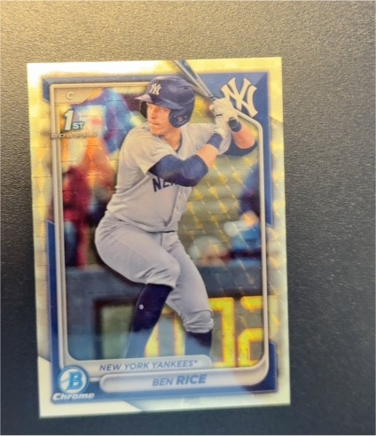 2024 Bowman Chrome Prospects #BCP-186 Ben Rice — front