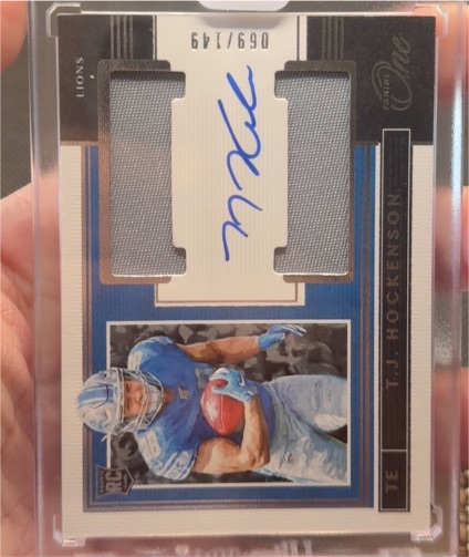 2019 Panini One #149 T.J. Hockenson — front