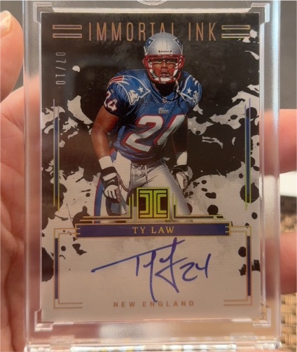 2025 Panini Impeccable #II-TLW Ty Law — front