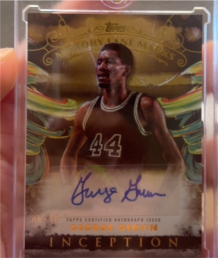2024-25 Topps Inception Memory Lane Marks #MLM-GG George Gervin — front