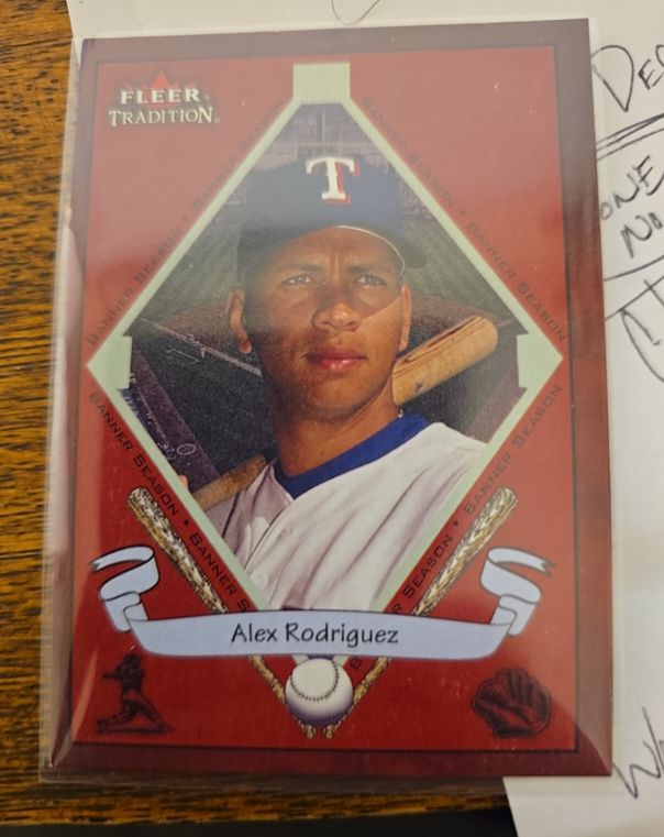 2002 Fleer Tradition #490 Alex Rodriguez — front