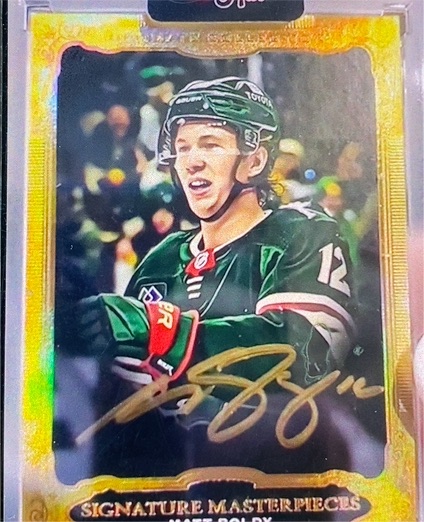 2022-23 Upper Deck Ultimate Collection Signature Masterpieces #USM-BO Matt Boldy — front