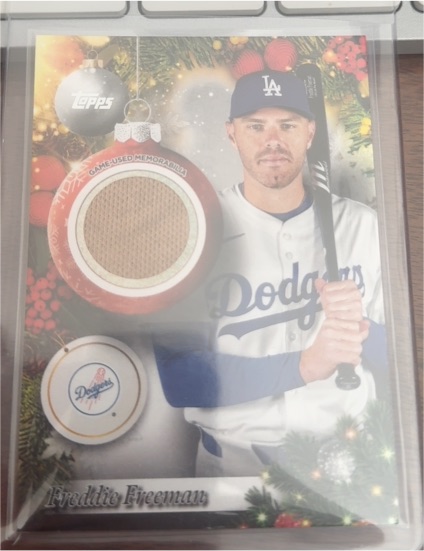 2025 Topps Holiday #PR-FF Freddie Freeman — front