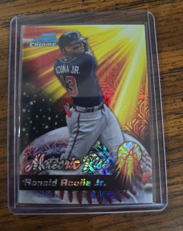 2025 Bowman Chrome #MR-24 Ronald Acuna Jr. — front