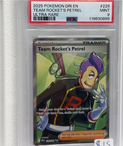 2025 Pokemon SV10: Destined Rivals #226 Team Rocket's Petrel — front