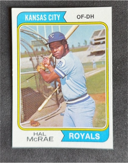 1974 Topps #563 Hal McRae — front