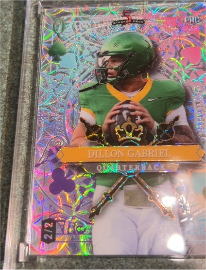 2024 Wild Card 5 Card Draw Stacked Deck #21 Dillon Gabriel — front