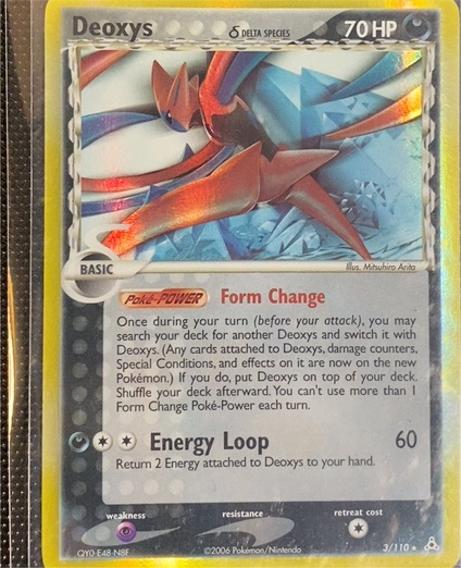 2006 Pokemon EX Holon Phantoms #3 Deoxys Delta Species — front