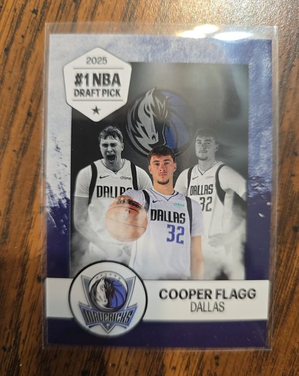 2025 #1 NBA Draft Pick Cooper Flagg Dallas Mavericks — front
