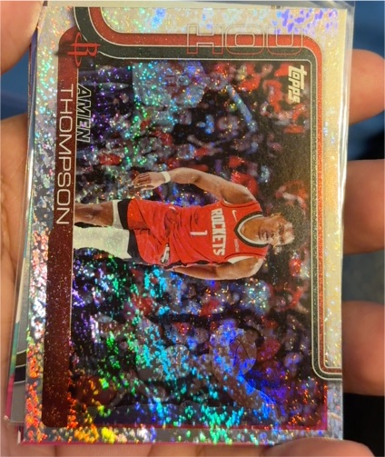 2025-26 Topps Holiday #HOU Amen Thompson — front