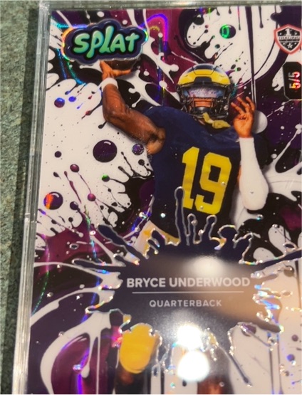 2025 Wild Card Splat Bryce Underwood — front