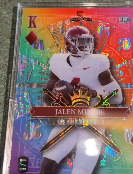 2024 Wild Card 5 Card Draw Jalen Milroe — front