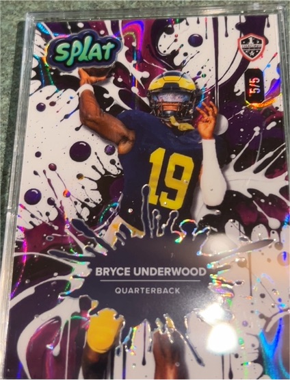 2025 Wild Card Splat #Splat Bryce Underwood — front