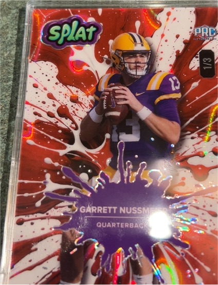 2025 Wild Card Splat #Garrett Nussmeier — front