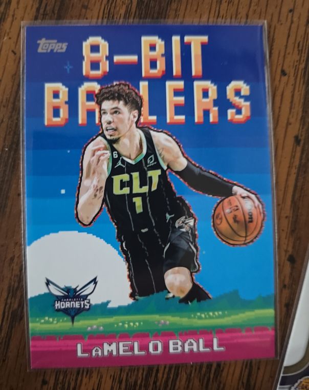 2025-26 Topps Basketball #8B-17 LaMelo Ball 8-Bit Ballers Charlotte Hornets — front