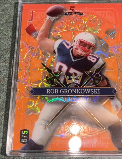 2024 Wild Card 5 Card Draw Stacked Deck Rob Gronkowski — front