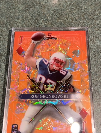 2024 Wild Card 5 Card Draw Stacked Deck #1/5 Rob Gronkowski — front