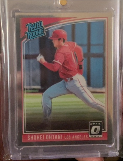 2018 Panini Donruss Optic #56 Shohei Ohtani Rated Rookie Running Variation — front