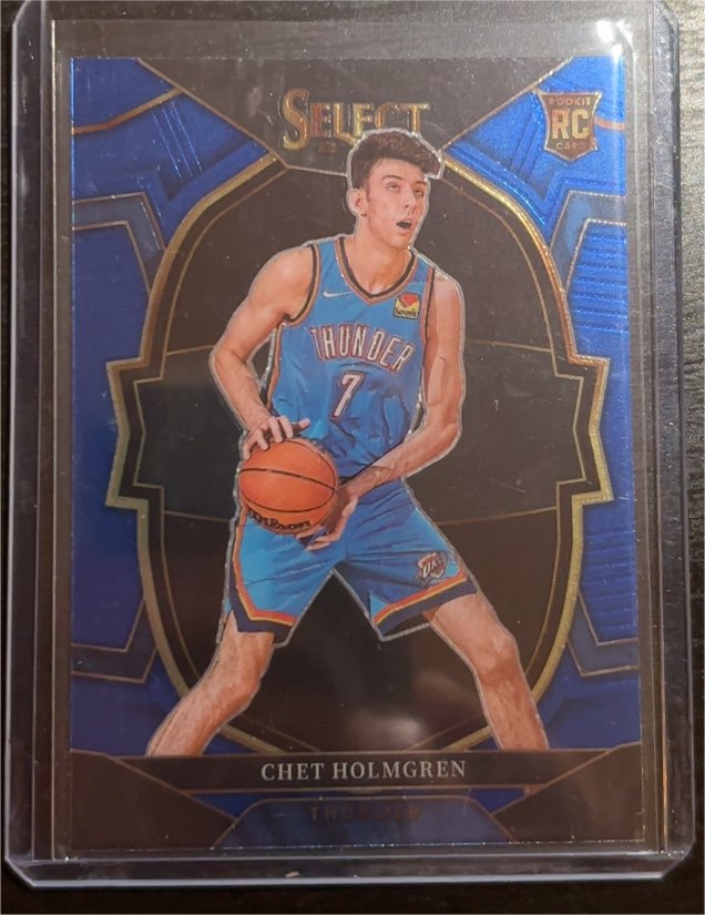 2022-23 Panini Select Concourse Blue #83 Chet Holmgren Rookie Card — front