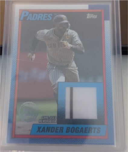 2025 Topps Series 1 1990 Topps Baseball Relics #T90R-XB Xander Bogaerts — front