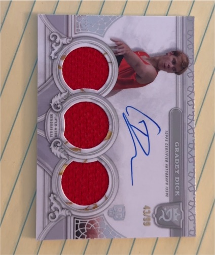 2023-24 Topps Royalty Gradey Dick Rookie Patch Auto — front