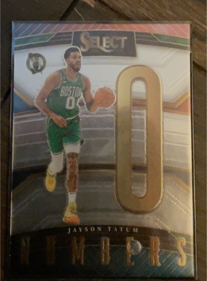 2022-23 Panini Select #8 Jayson Tatum Celtics Numbers — front