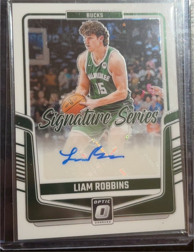 2024-25 Donruss Optic #SS-LRB Liam Robbins Signature Series Auto — front