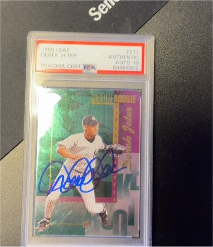 1996 Leaf #211 Derek Jeter — front