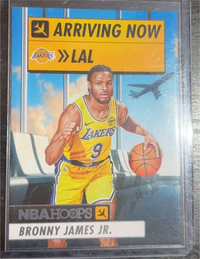 2024-25 Panini NBA Hoops Arriving Now #12 Bronny James Jr. — front