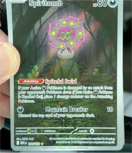 2025 Pokemon Mega Evolution #148 Spiritomb — front