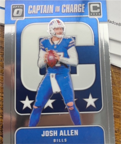2024 Panini Donruss Optic #2 Josh Allen Captain In Charge — front