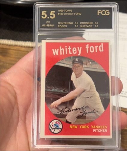 1959 Topps #430 Whitey Ford — front