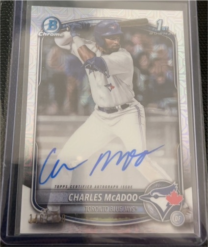 2025 Bowman Chrome #CPA-CMA Charles McAdoo — front
