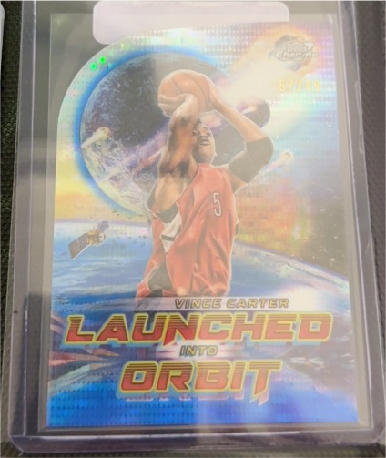 2023-24 Topps Chrome Cosmic #LIO-22 Vince Carter Launched Into Orbit — front
