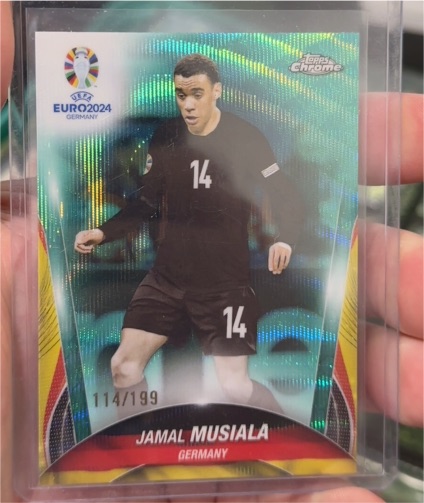 2024 Topps Chrome UEFA Euro #14 Jamal Musiala — front