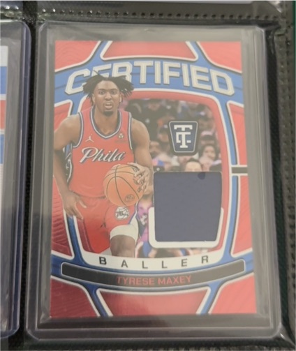 2024 Panini Totally Certified Certified Baller Tyrese Maxey — front