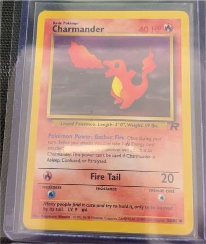 2000 Pokémon Team Rocket #50 Charmander — front