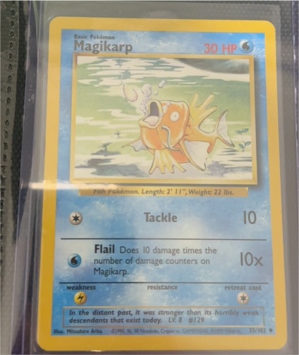1999 Pokémon #35 Magikarp — front