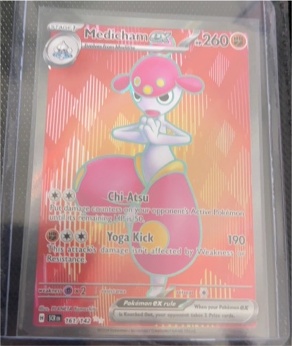 2023 Pokémon SV07: Stellar Crown #161/142 Medicham ex — front