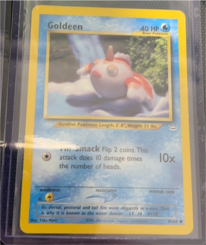 2001 Neo Revelation #45 Goldeen — front