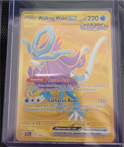 2024 Pokemon Tef En-Temporal Forces #215/162 Walking Wake Ex — front